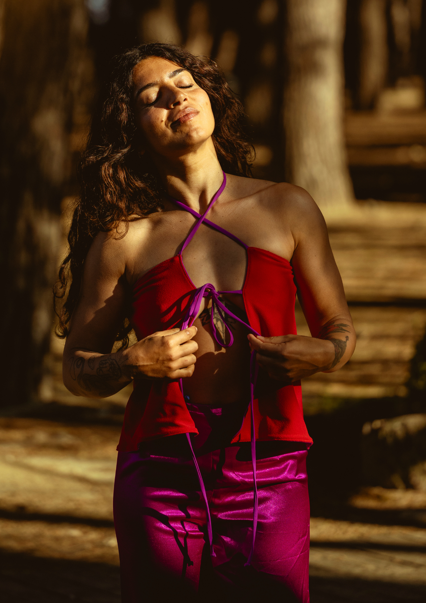 LAUGHING IN THE PURPLE RAIN - skirt/top