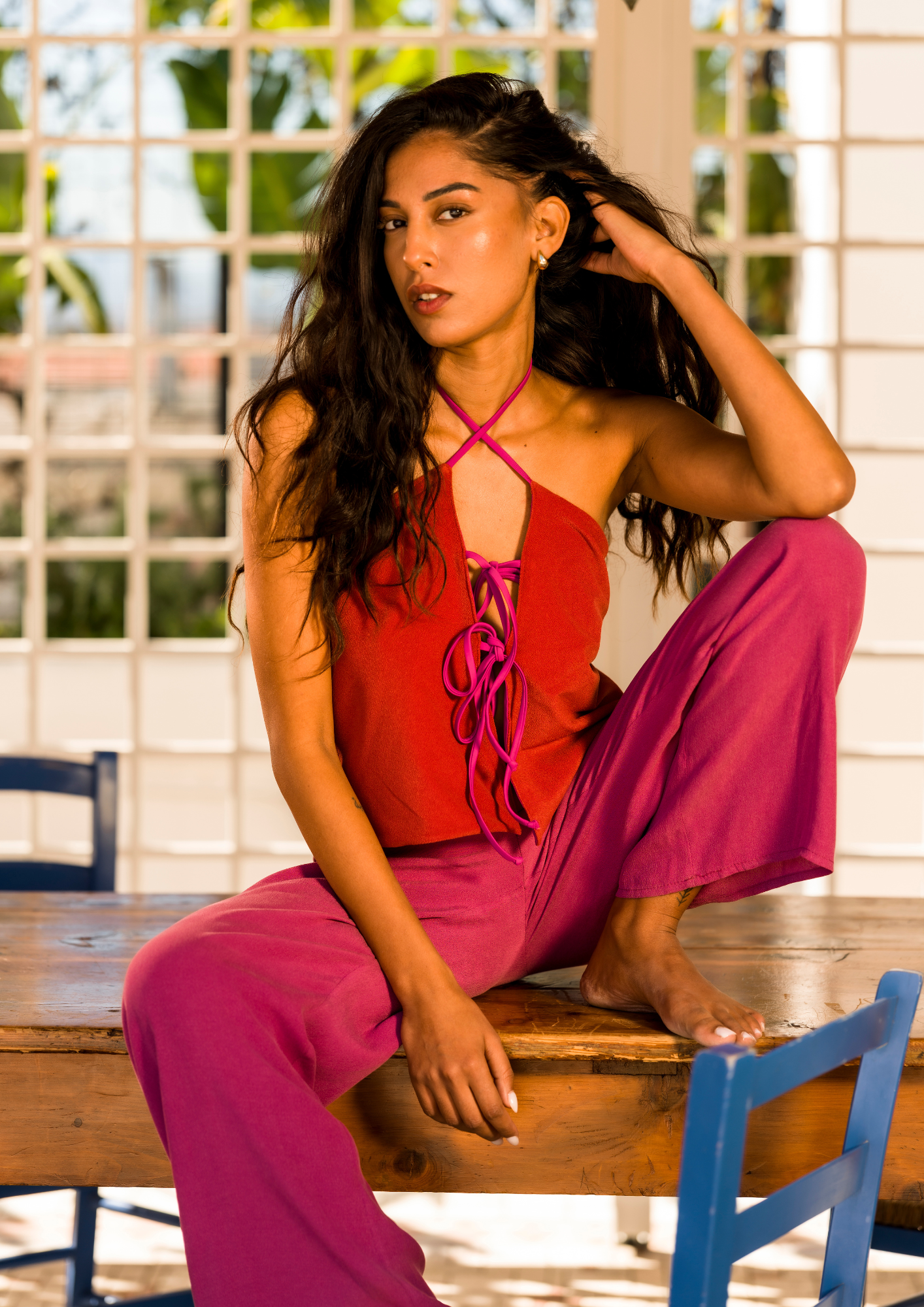 DANCING WITH HER EYES CLOSED - skirt/top