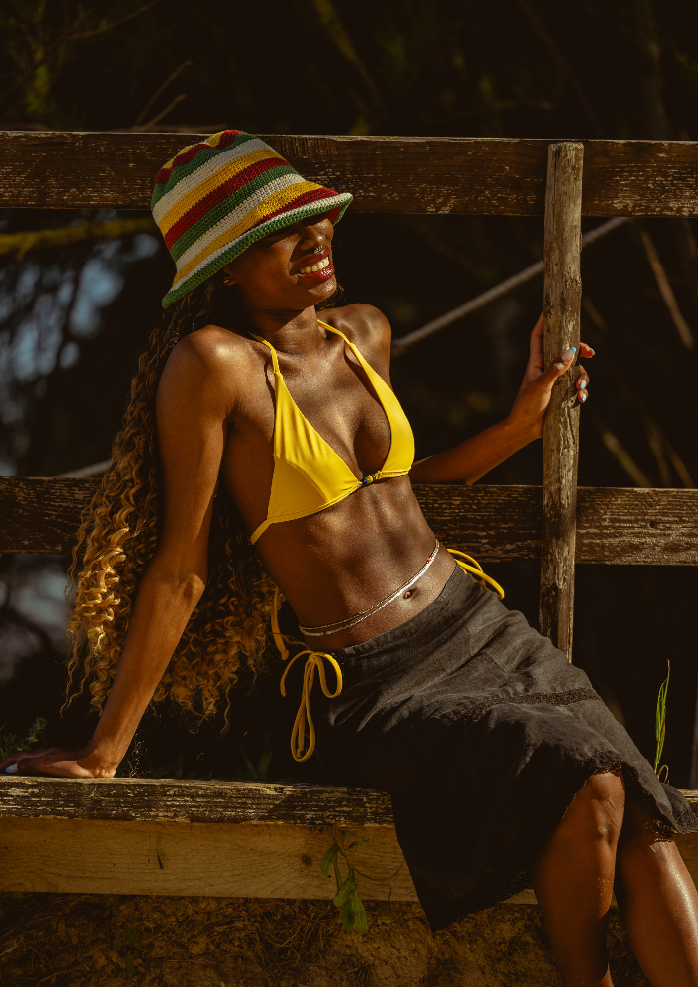 LET'S GROOVE - triangle bikini set