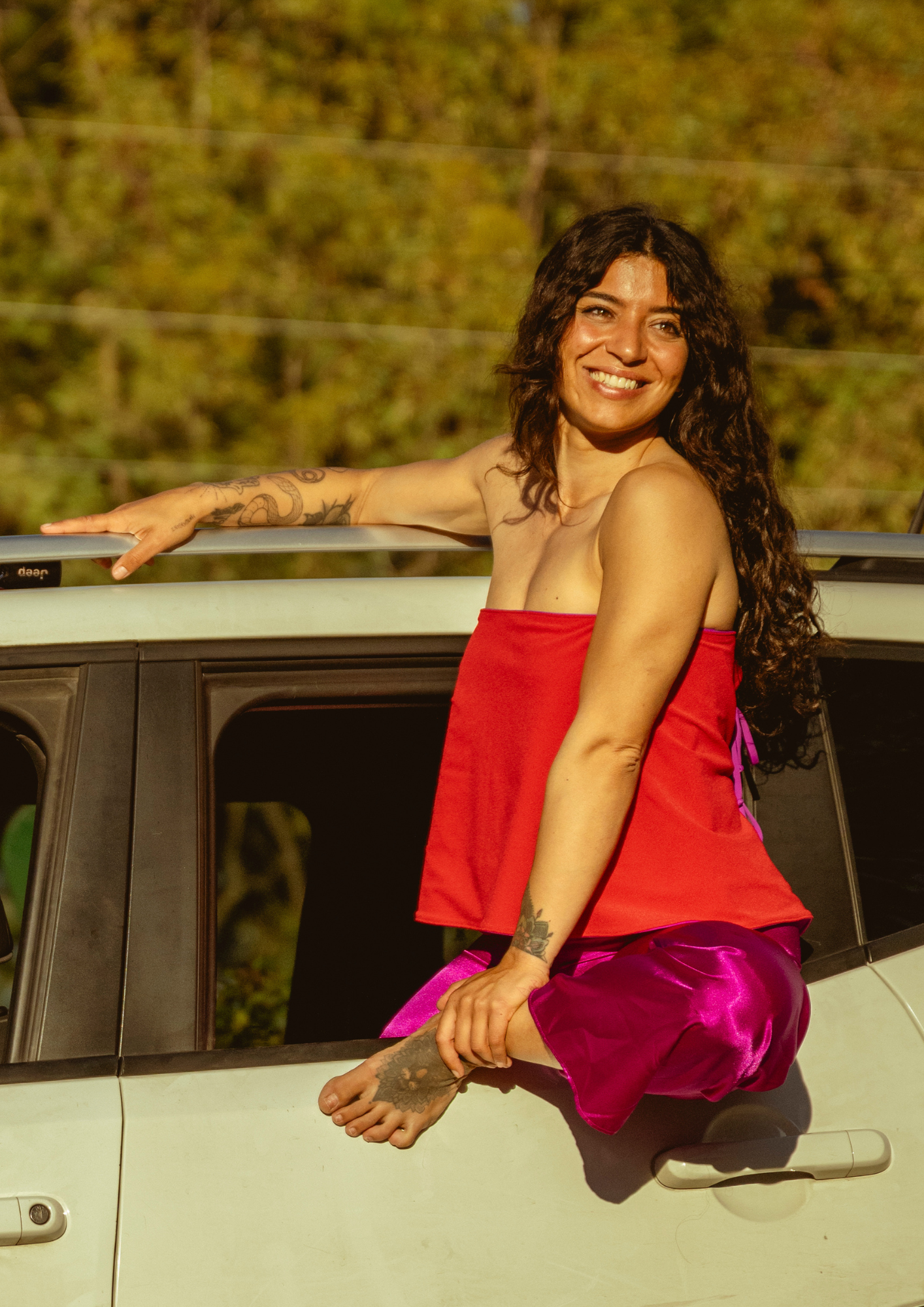 LAUGHING IN THE PURPLE RAIN - skirt/top