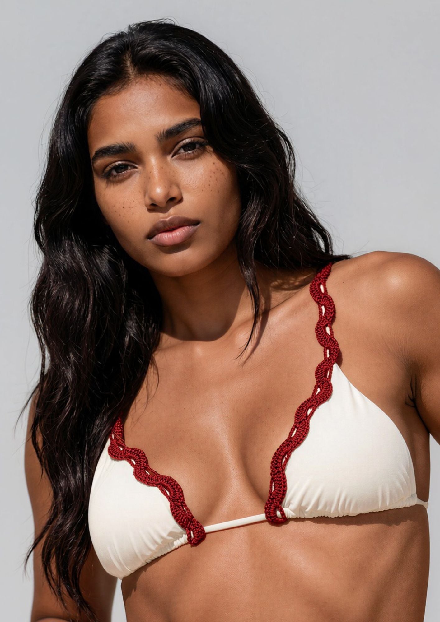 STRACCIATELLA - triangle crochet bikini set